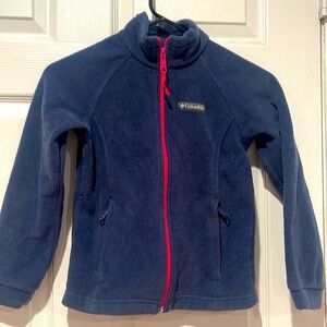 COLUMBIA GIRLS BLUE FLEECE JACKET Size S